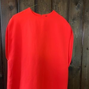 Alexander McQueen top, (bright) salmon color
